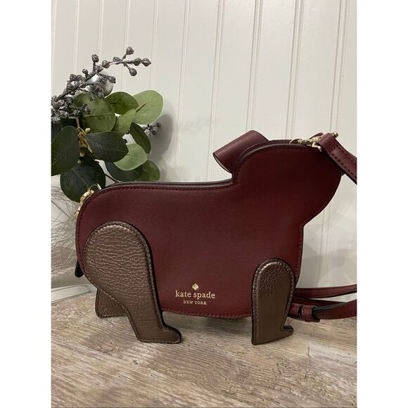 Kate Spade Poppy Dog Floral Crossbody Purse Bag - Picture 2 of 7